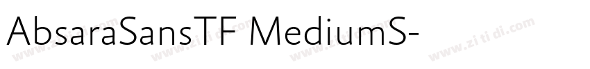 AbsaraSansTF MediumS字体转换 AbsaraSansTF MediumS字体转换